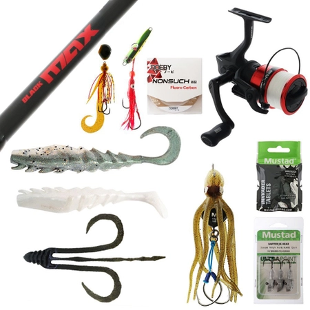 Abu Garcia Black Max II 4000 SP20 Softbait and Lure Fishing Package 7ft 4-8kg 2pc