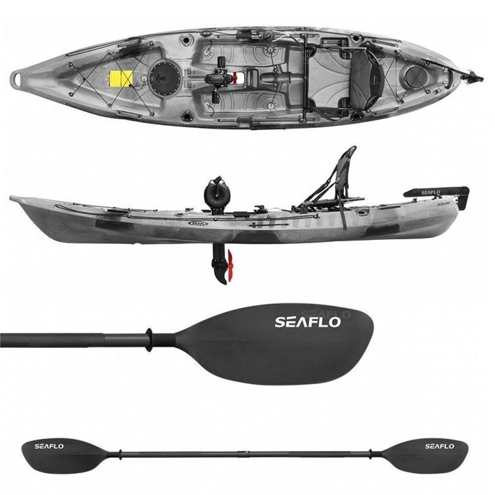 Pro Kayak Fishing Package with Pedal Assist and GPS Charplotter Fishfinder 7ft 5-10kg 2pc