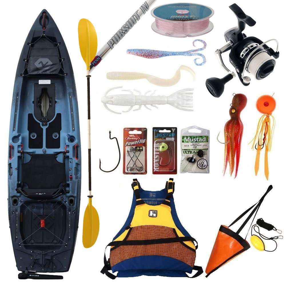 Vibe Makana X-Drive Kayak Fishing Package with Tackle 7ft 6in 6-12kg 2pc