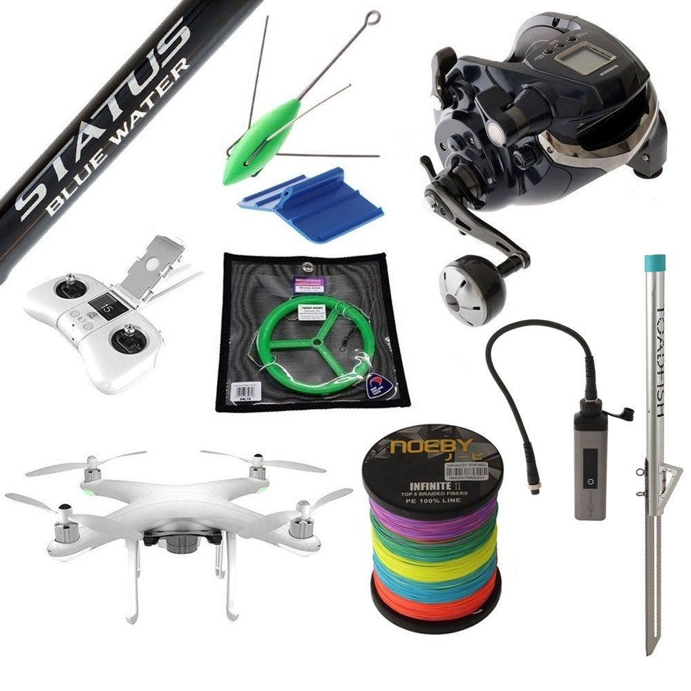 Condor A22S Shimano Electric Reel Drone Fishing Package 8ft 15-24kg 2pc