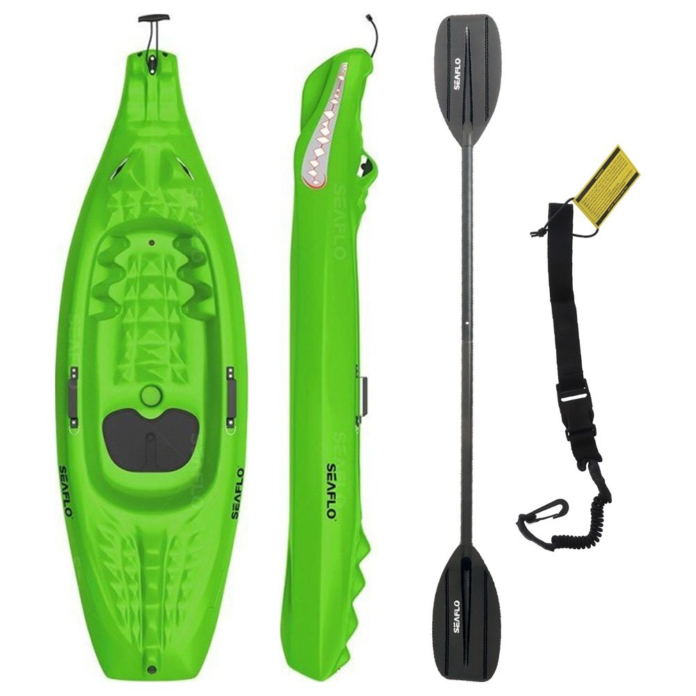 Seaflo Crocodile Kids Kayak with Paddle and Leash 6ft 7in