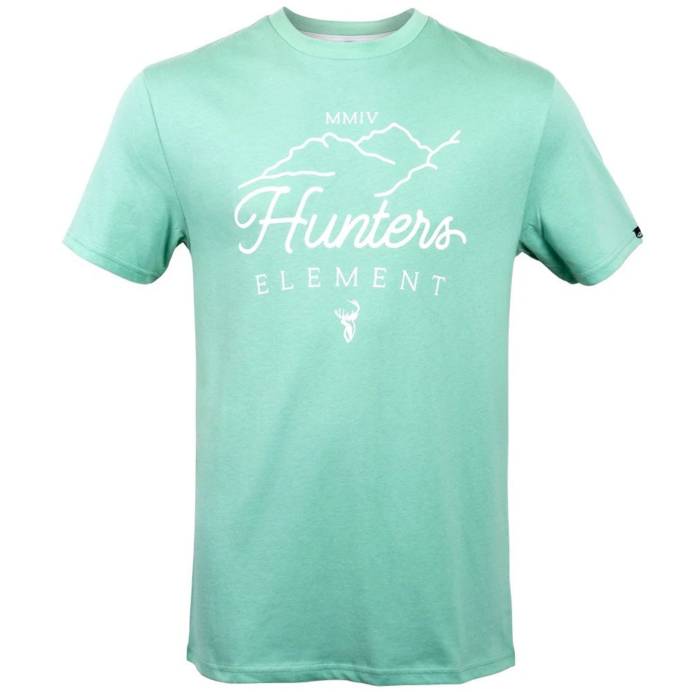 Hunters Element Panorama Mens T-Shirt Light Green S