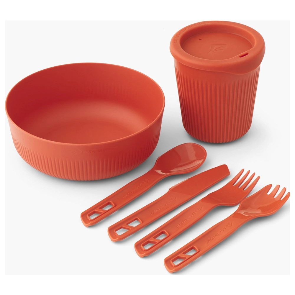 Sea to Summit Passage 6-Piece Dinnerware Set Spicy Orange Sea to Summit Passage 6-Piece Dinnerware Set Spicy Orange