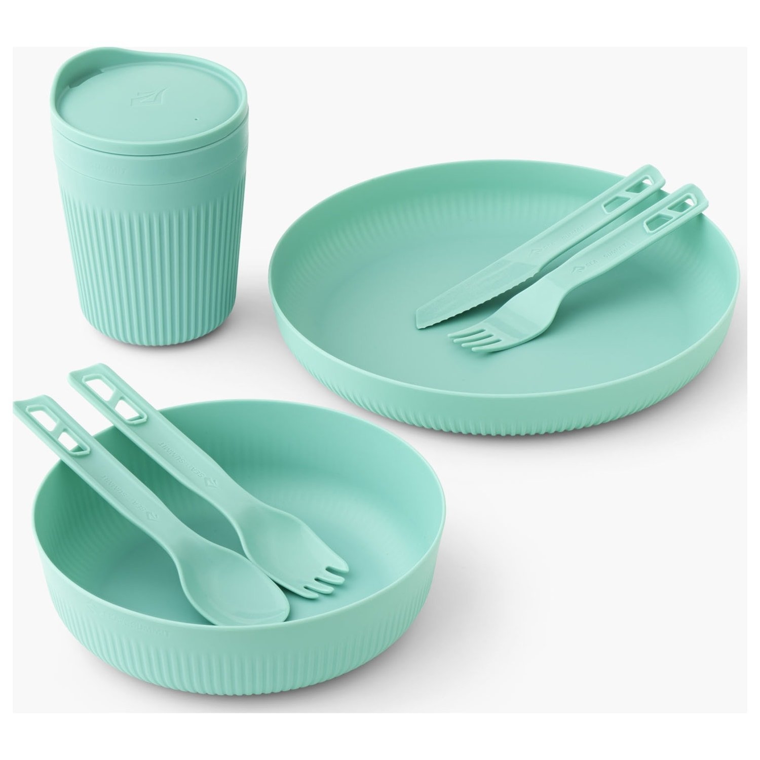 Sea to Summit Passage 7-Piece Dinnerware Set Aqua Sea