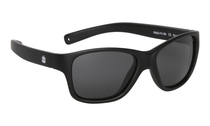 Ugly Fish Ankle Biters PB003 Kids Polarised Sunglasses Smoke Lens Matte Black Frame