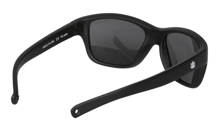 Ugly Fish Ankle Biters PB003 Kids Polarised Sunglasses Smoke Lens Matte Black Frame