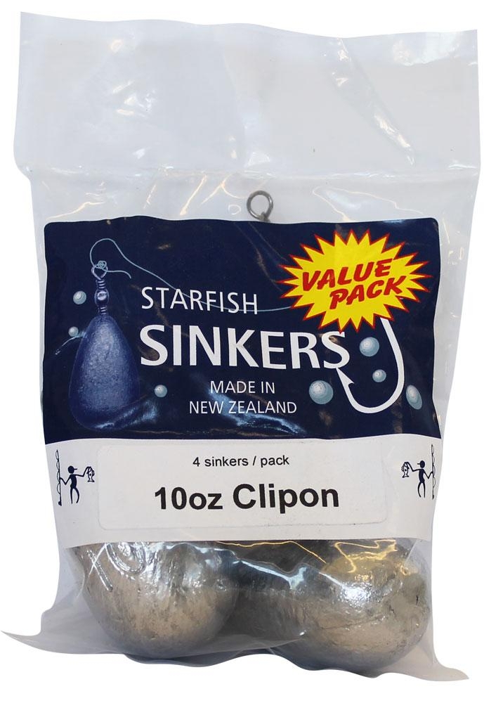 Starfish Clip-On Swivel Sinkers Value Pack 10oz Qty 4