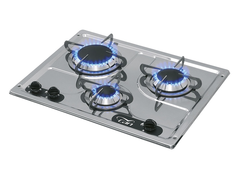 CAN Stainless 3 Burner Gas Hob
