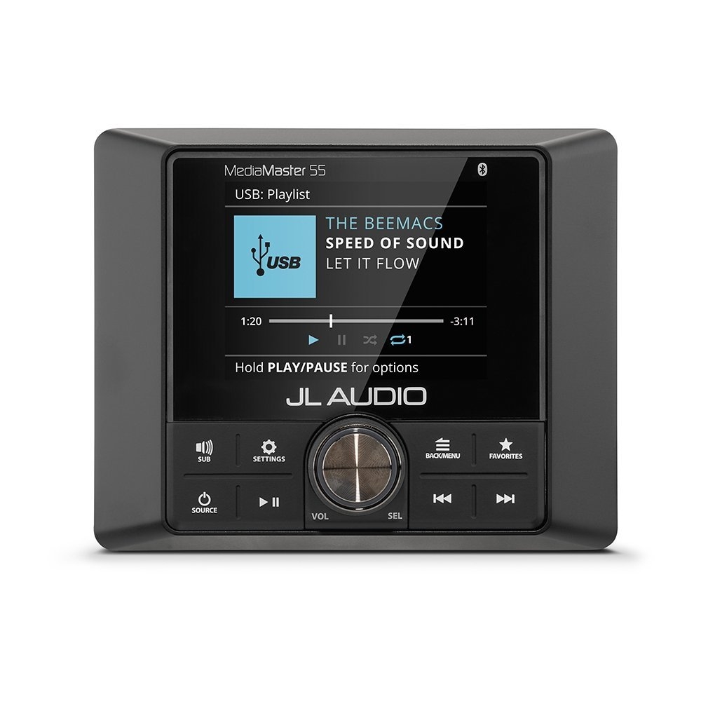 JL Audio MediaMaster 55 Weatherproof Stereo with Full-Colour LCD Display