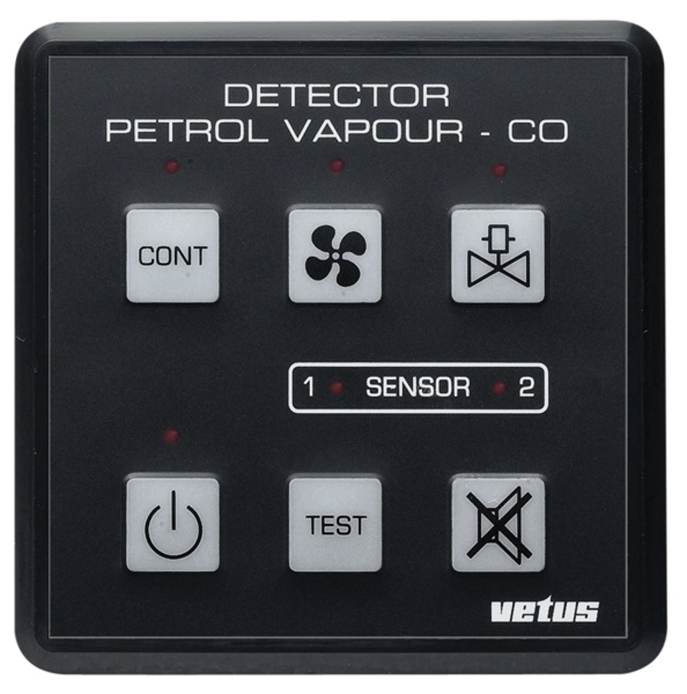 VETUS Petrol Vapour and Carbon Monoxide Detector with Sensor 12/24V VETUS Petrol Vapour and Carbon Monoxide Detector with Sensor 12/24V