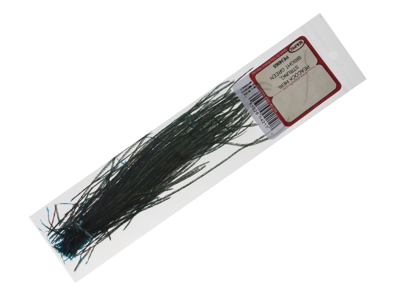 Wapsi Peacock Herl Strung Bright Green
