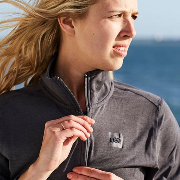 Red Original Performance Womens Longsleeve Shirt Grey M