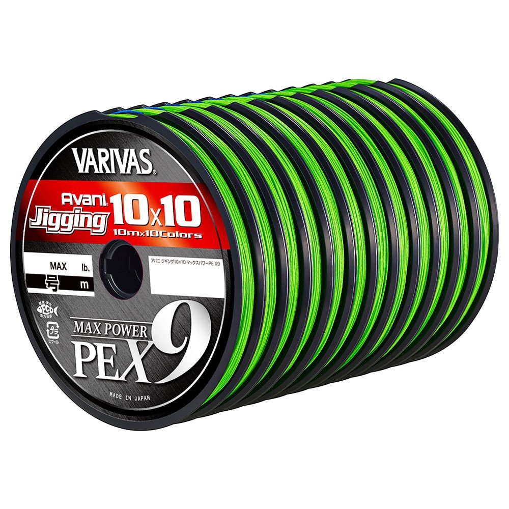 Varivas Avani Jigging 10x10 Max Power PE X9 Braid 1200m PE8 116lb