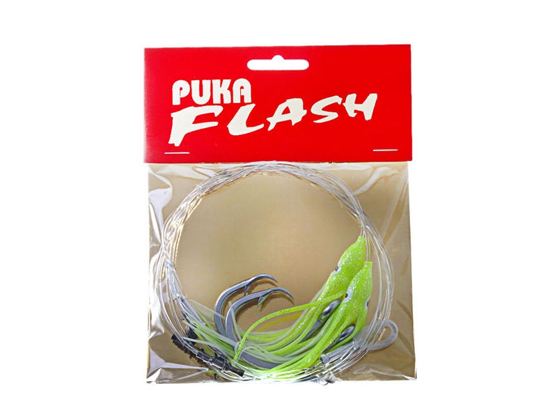 Gamakatsu Puka Flash Octopus Flasher Rig Chartreuse