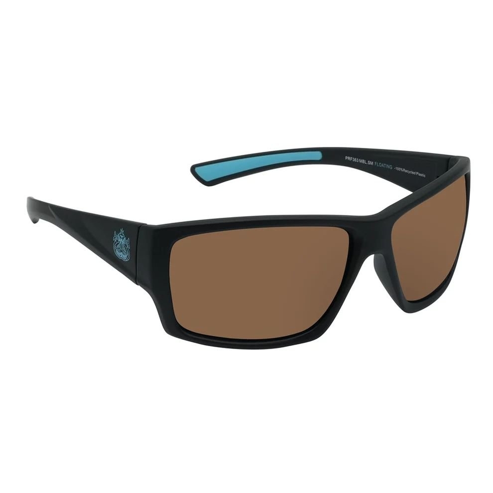 Ugly Fish PFR363 Polarised Floating Wrap Sunglasses Matte Black Frame/Brown Lens