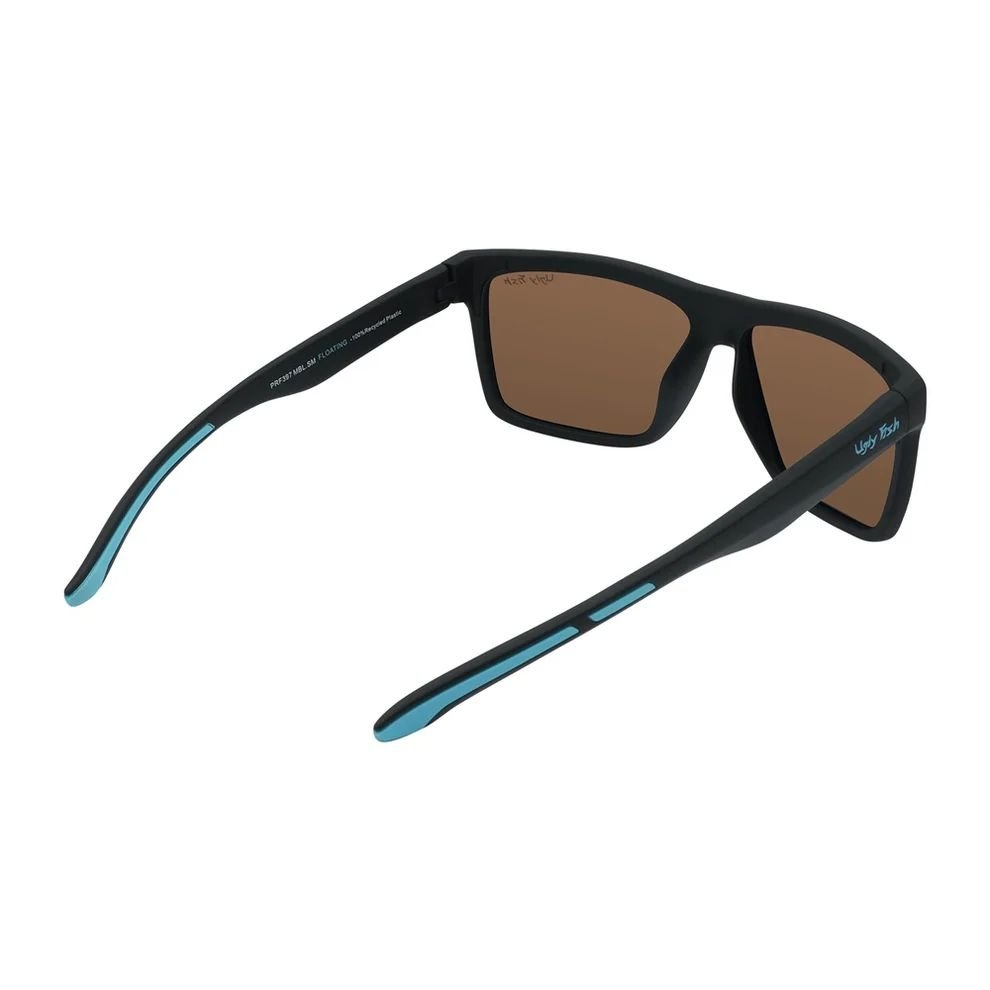 Ugly Fish PFR397 Polarised Floating Sunglasses Matte Black Frame/Brown Lens