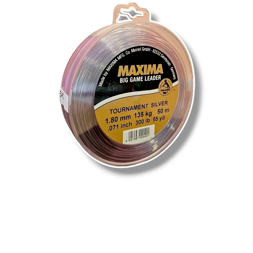Maxima Tournament Silver Game Trace 50m 300lb Maxima Tournament Silver Game Trace 50m 300lb