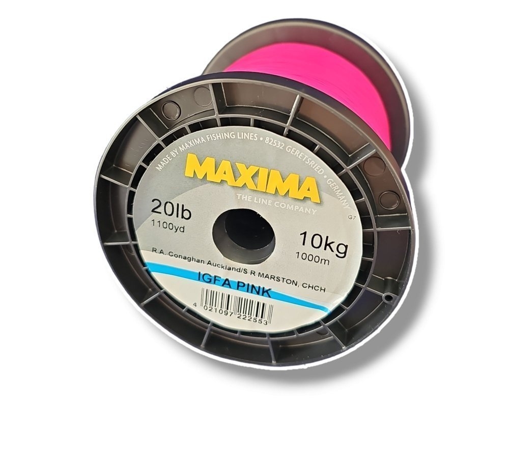 Maxima IGFA Fibre Glow Pink Monofilament 1000m 60kg
