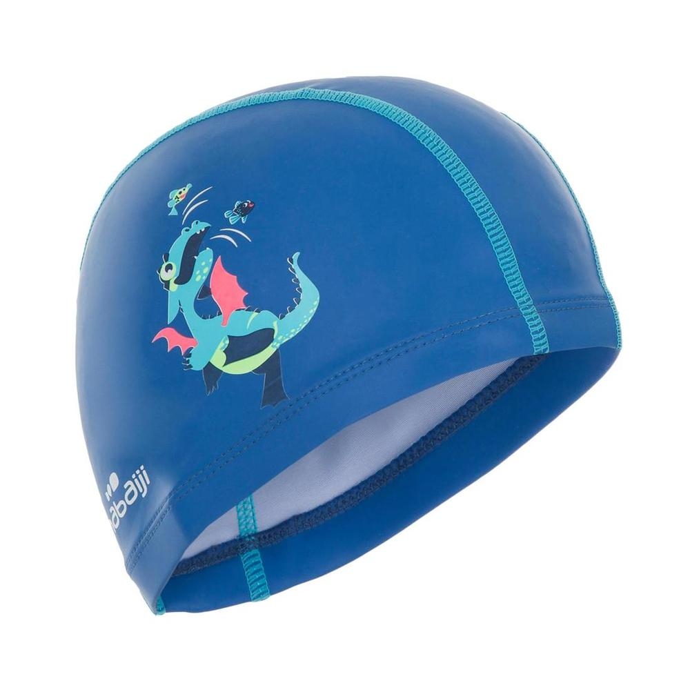 Nabaiji 500 Print Kids Mesh Swim Cap Royal Blue