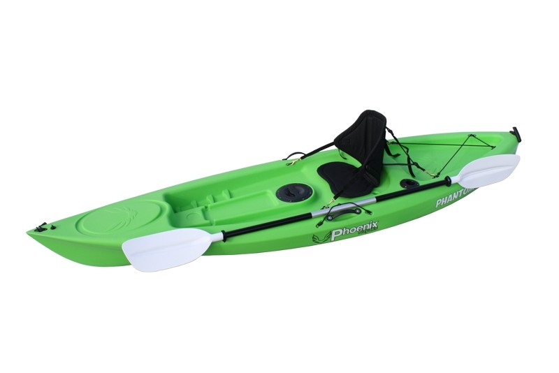 Phoenix Kayaks Phantom Adult Kayak with Paddle and Seat Lime