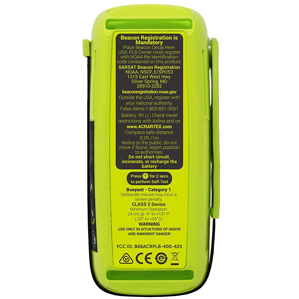 ACR ResQLink View 425 Advanced Floating PLB with Digital Display - NZ Coded