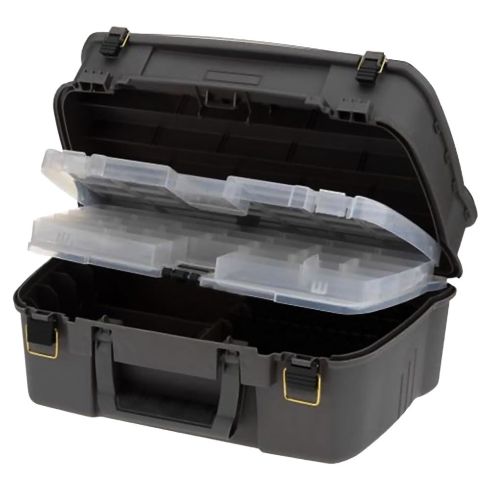 Plano Guide Series Satchel Tackle Box Graphite Gray-Cracked lid