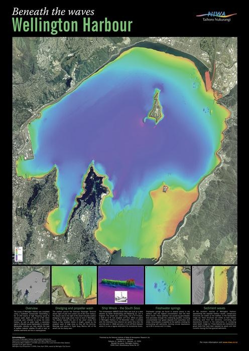 Beneath the Waves: Wellington Harbour Poster