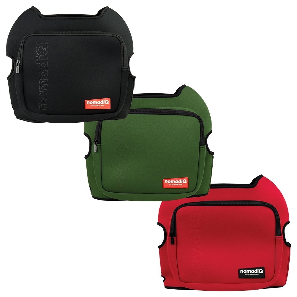 nomadiQ BBQ Protective Cover with Storage Pocket Black