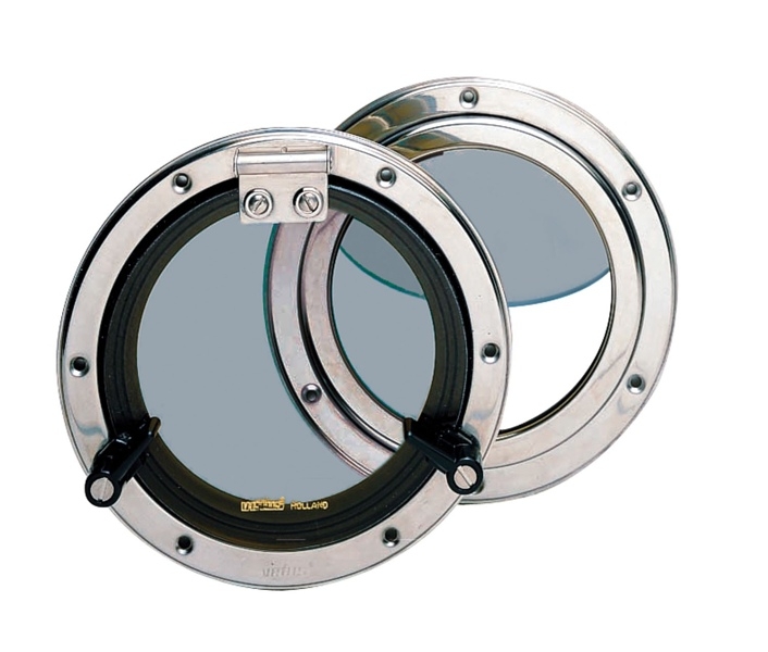 VETUS PQ53 Round Stainless Steel Porthole incl Mosquito Screen