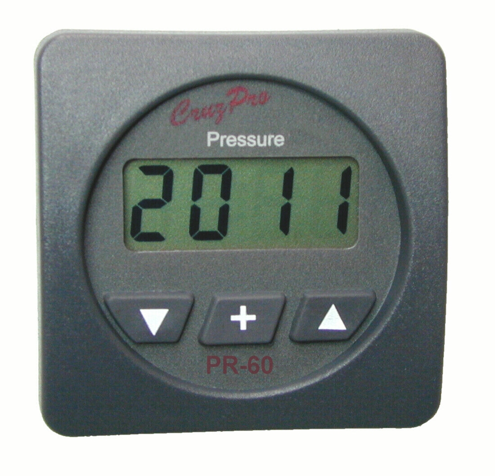 CruzPro PR-60 Digital Pressure Square Gauge with Alarm
