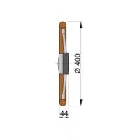 VETUS Steering Wheel with Teak Rim 400mm Thumbnail VETUS Steering Wheel with Teak Rim 400mm
