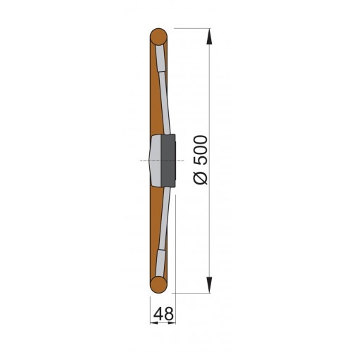 VETUS Steering Wheel with Polyurethane Rim