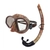 Pro-Dive Stalker Dive Mask and Snorkel Set Camo Brown