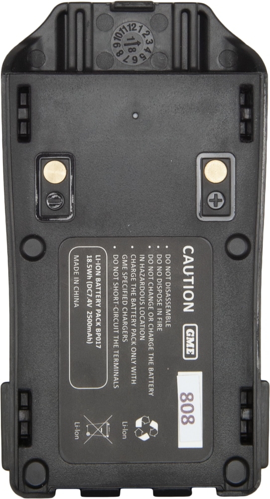 GME BP017 2000mah IP67 Li-On Battery Pack for TX6500S