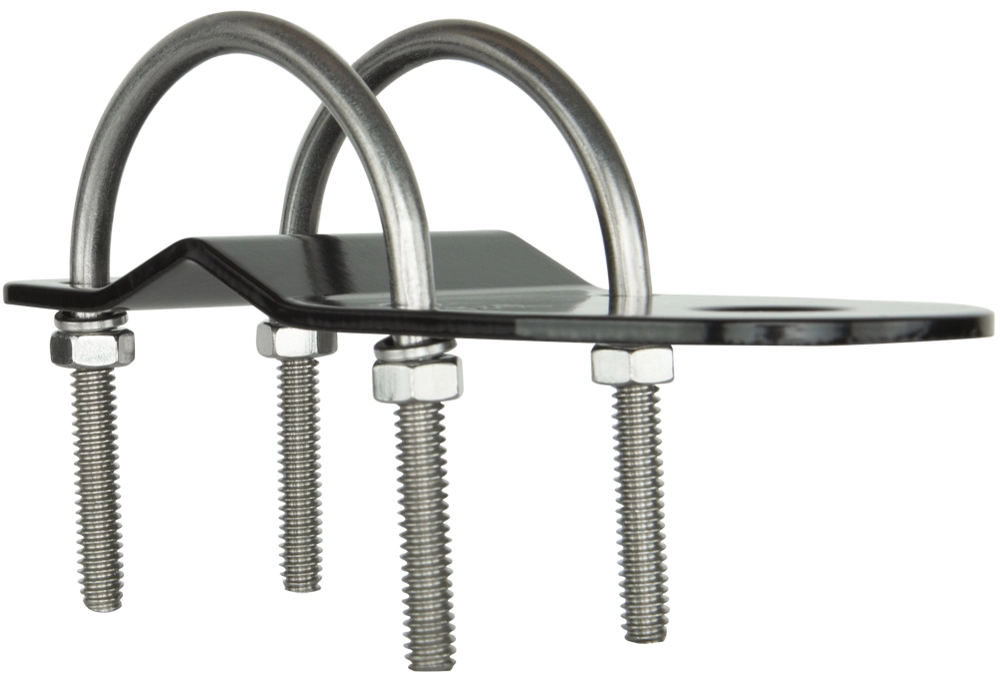 GME MB408B 3mm Bullbar Bracket with U Bolts Black GME MB408B 3mm Bullbar Bracket with U Bolts Black