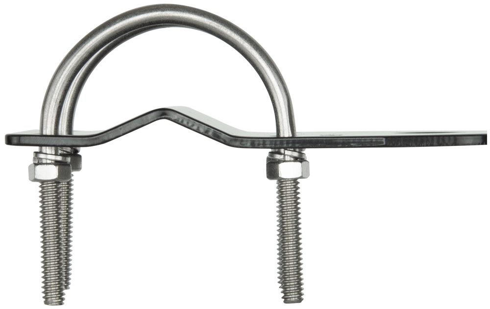 GME MB408B 3mm Bullbar Bracket with U Bolts Black