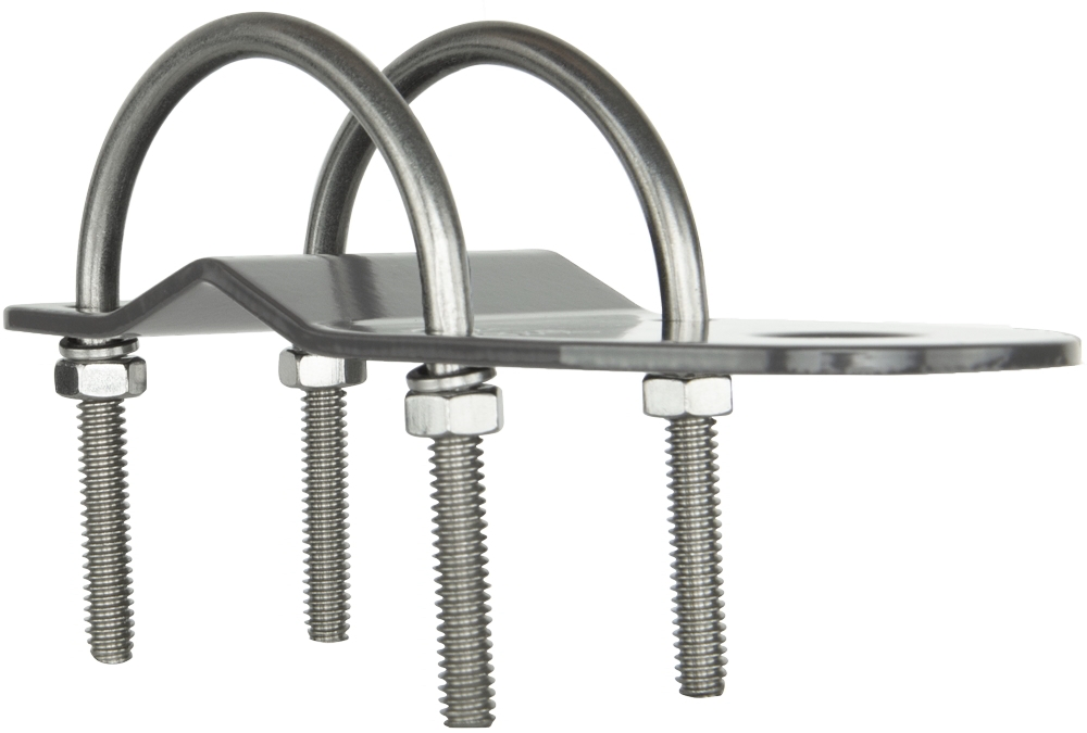 GME MB408SS 3mm Bullbar Bracket with U Bolts Stainless Steel