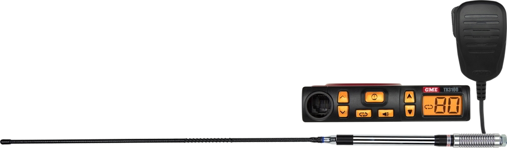 GME TX3100VP Super Compact UHF CB Radio 5W Starter Kit