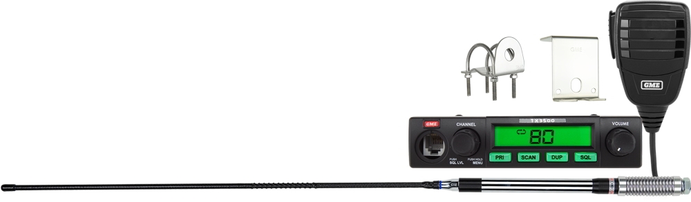 GME TX3500SVP Compact UHF CB Radio 5W Value Pack