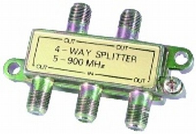 TV Splitter - F Connectors - Die Cast