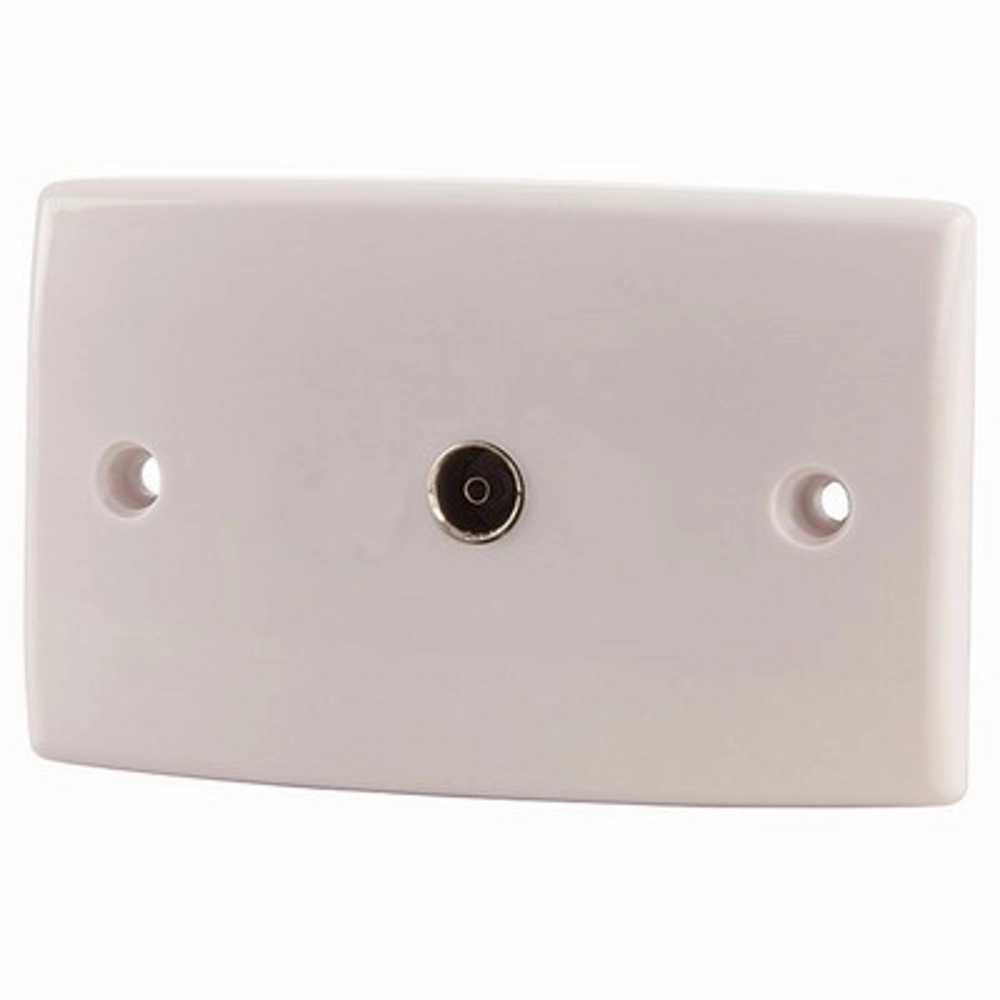 Flushmount 75 Ohm TV Wall Socket with F59 Connection Flushmount 75 Ohm TV Wall Socket with F59 Connection