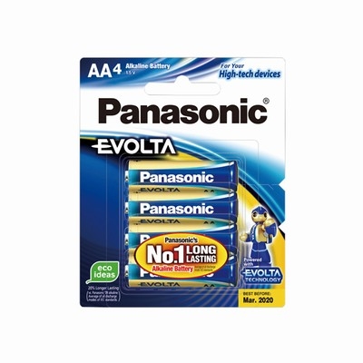 Panasonic Evolta Premium AA Alkaline Batteries 4 Pack