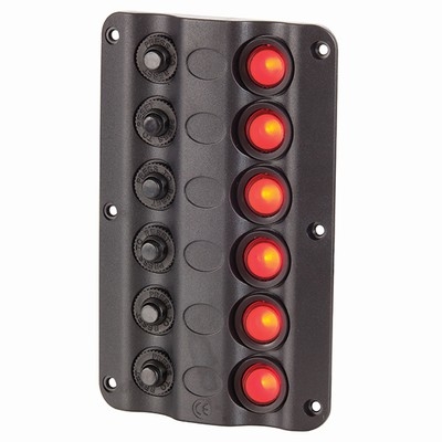 Marine 6-way Switch Panels with Circuit Breakers