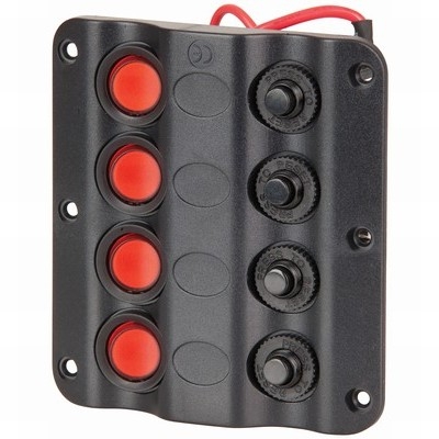 Marine 4-way Switch Panels with Circuit Breakers
