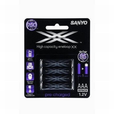 Sanyo XX High Capacity Eneloop Ni-MH Battery 1.2V