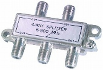 TV Splitter - F Connectors - Die Cast