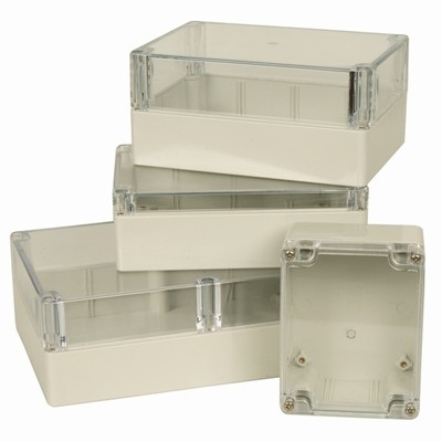 Sealed Polycarbonate Enclosures w/ Clear Lid - 171 x 121 x 55mm