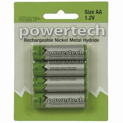 Powertech Rechargeable AA Ni-MH Battery 2500mAh 4-Pack