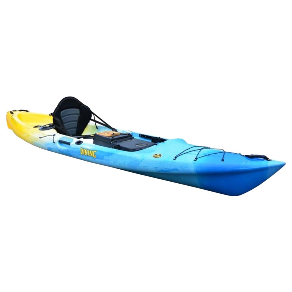 Viking Profish Reload Premium Fishing Kayak with Paddle 4.5m - Manufacturer Seconds Daybreak Blue/White/Yellow