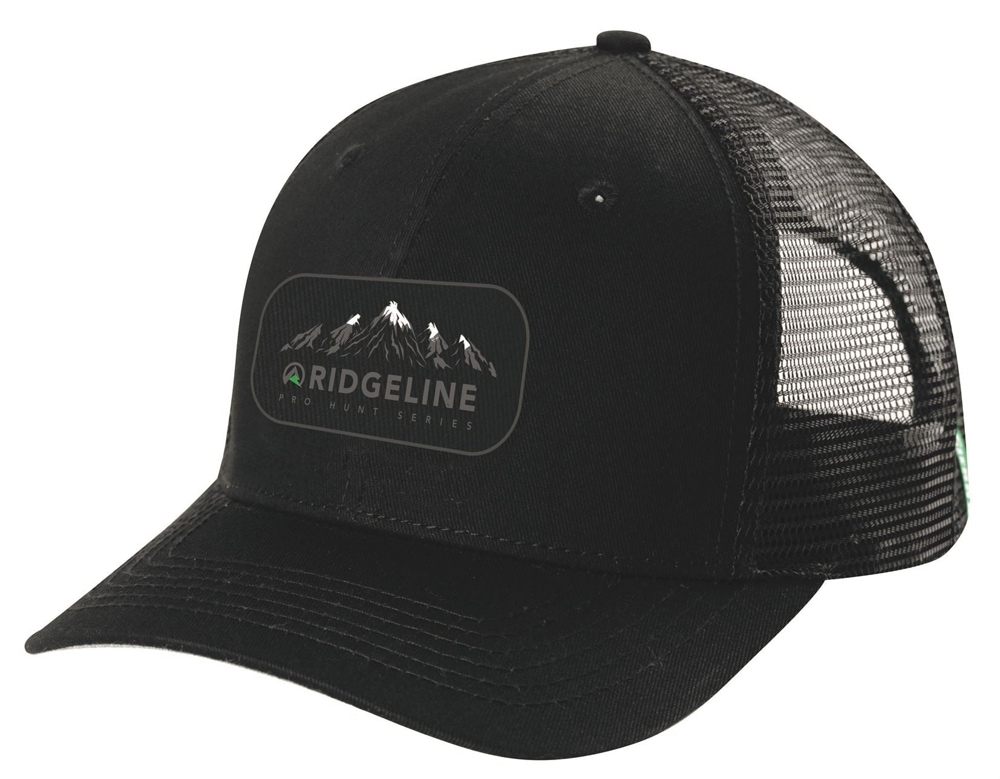 Ridgeline Pro Hunt Trucker Cap Black